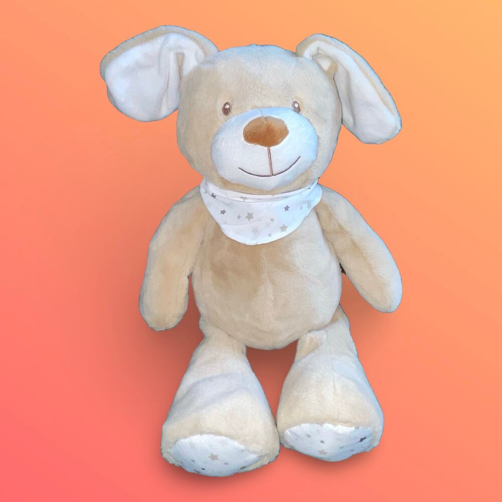 Bass Pro Shops Baby Plush Puppy Dog 11" Stuffed Animal Star Bandana Paws